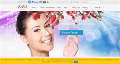 Desktop Screenshot of kaya-kosmetik.de